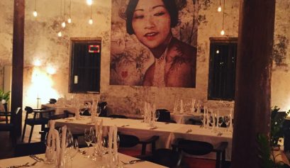 restaurant, dining, table, food, cuisine, Tepui at Chinese House, mural, world cuisine, Asian, food in Cambodia, fine dining, Cambodia, nightlife, nightlife in Cambodia, Phnom Penh, capital of Cambodia, restaurants in Phnom Penh, Khmer cuisine, South East Asia, Asia, travel