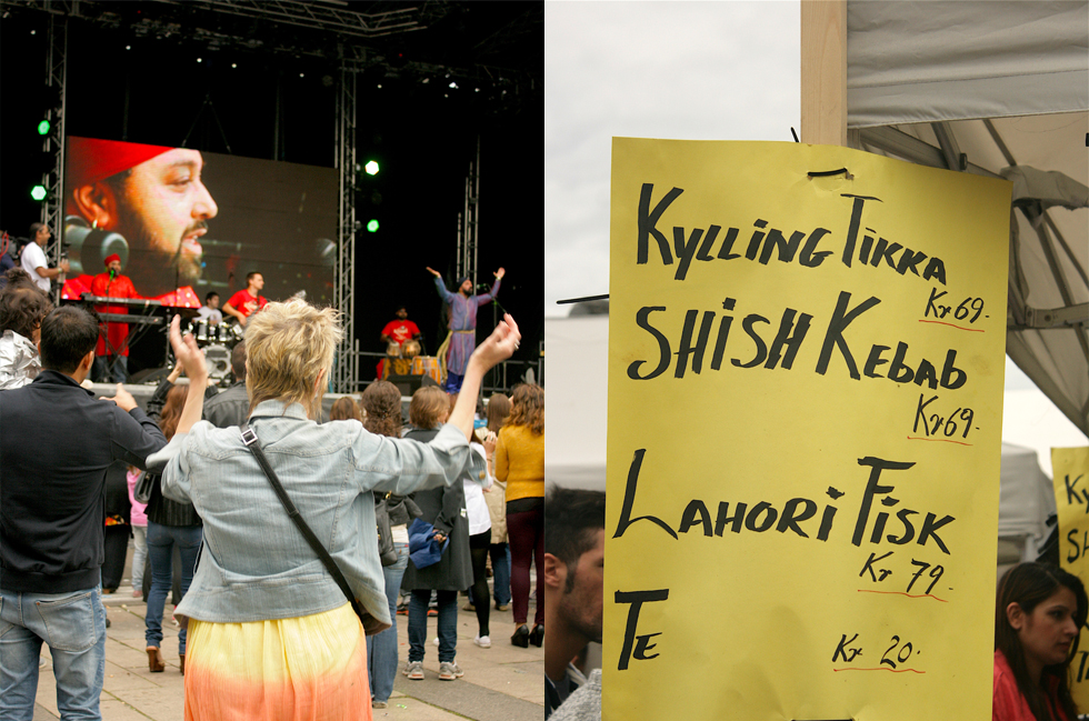 woman dancing, Oslo Mela, Melafestivalen, Bhangra music, concert, food stall, dance, festival, Norway, Scandinavia, Nordic, cuisine, street food, kebabs, fusion food, travel.