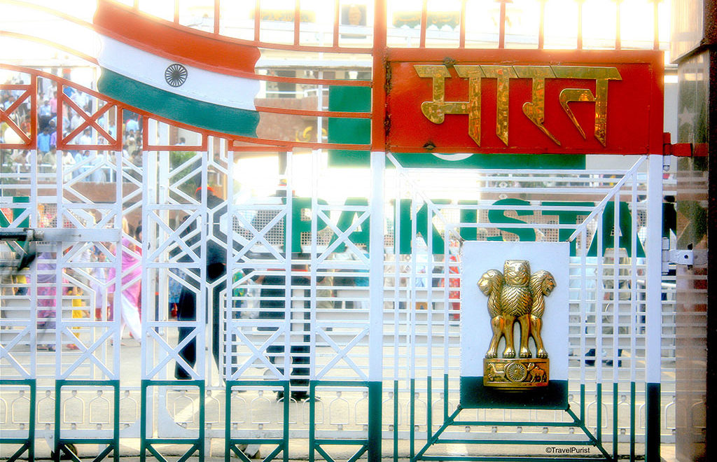 Independance day wagah border gate