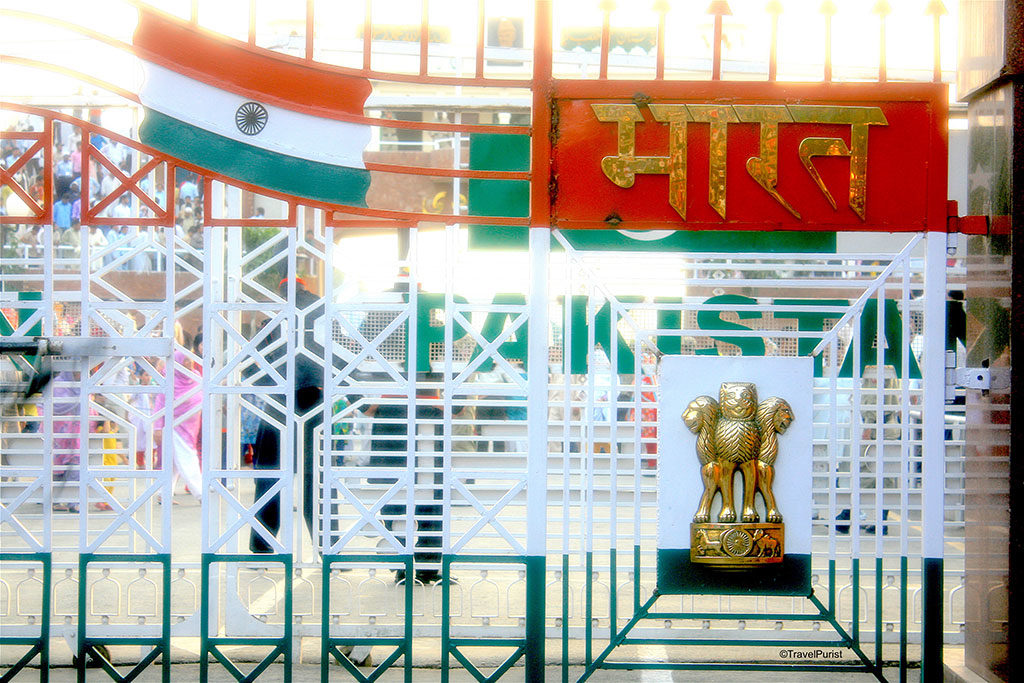 Independance day wagah border gate