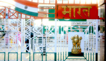 Independance day wagah border gate